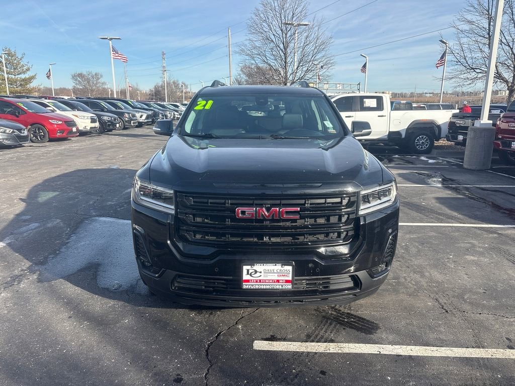 Used 2021 GMC Acadia SLT with VIN 1GKKNULS1MZ163082 for sale in Kansas City