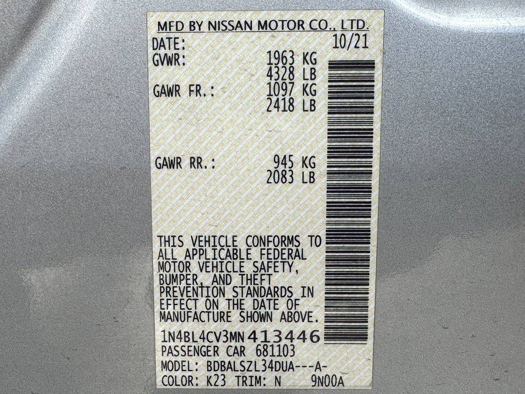 2021 Nissan Altima 2.5 SR