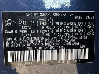 2023 Subaru Outback Limited XT