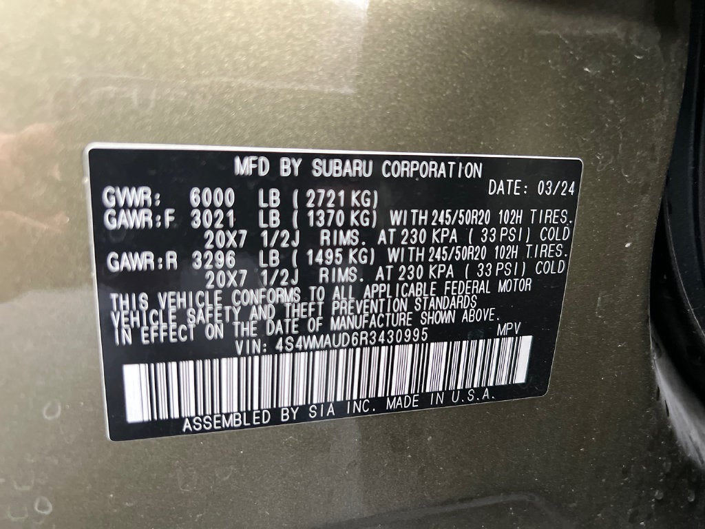 2024 Subaru Ascent Limited