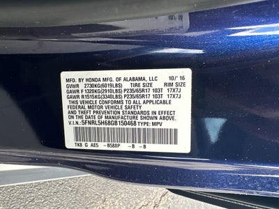 2016 Honda Odyssey EX-L