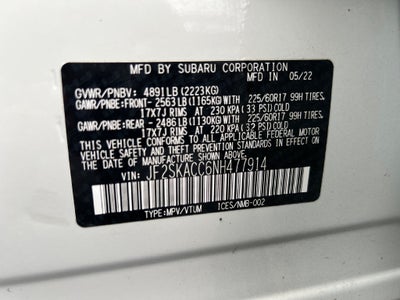 2022 Subaru Forester Base