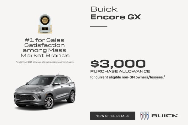 $3,000 PURCHASE ALLOWANCE for current eligible non-GM owners/lessees.1