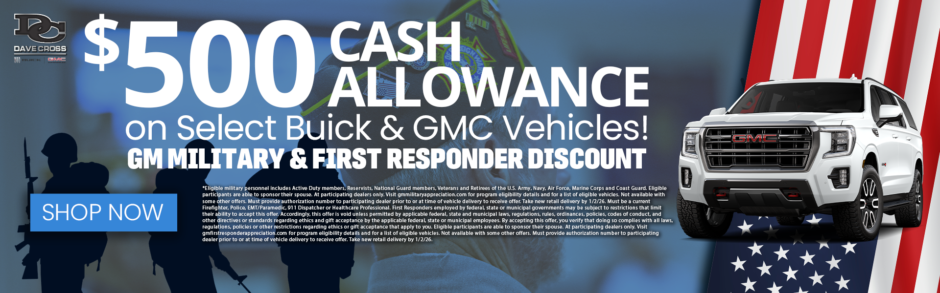 Military and first responder discount