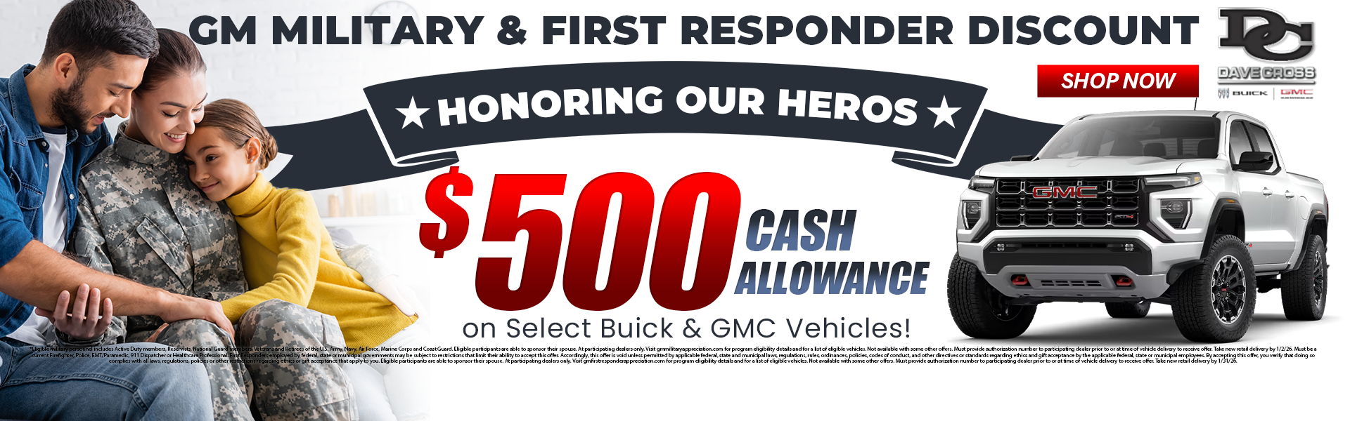 Military and first responder discount