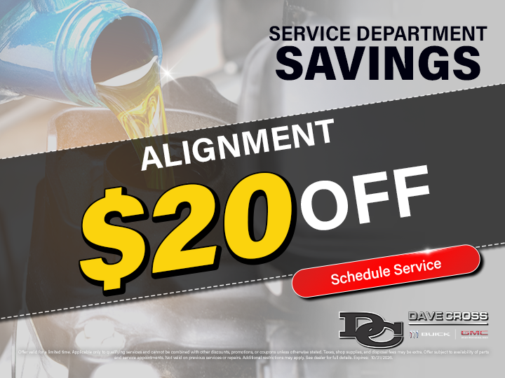$20 Off Alignment