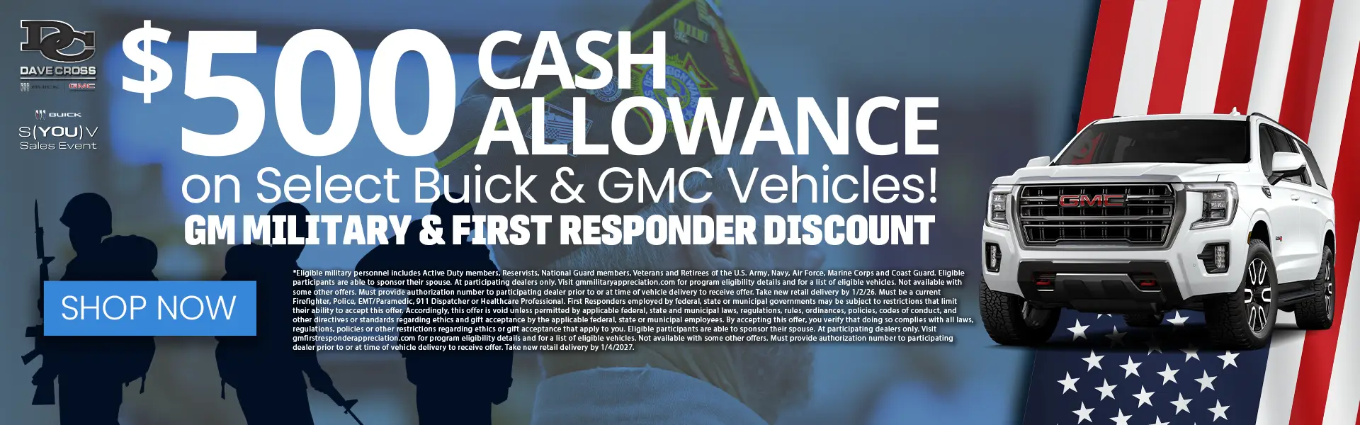 Military and first responder discount